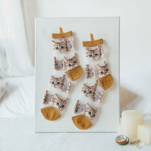 Mesh Cat Socks