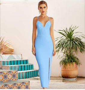 Bandage Spaghetti Strap Maxi Dresses