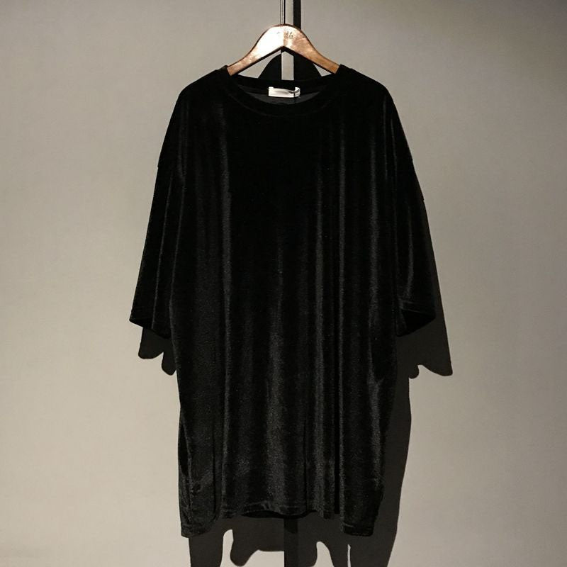 Velvet Casual Long T-shirt